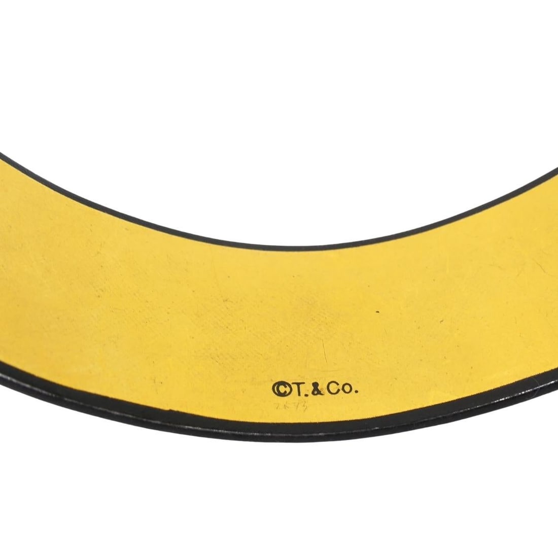 Vintage Tiffany & Co. Angela Cummings Damascene Gold Steel Lacquer Cuff Bangle - 15