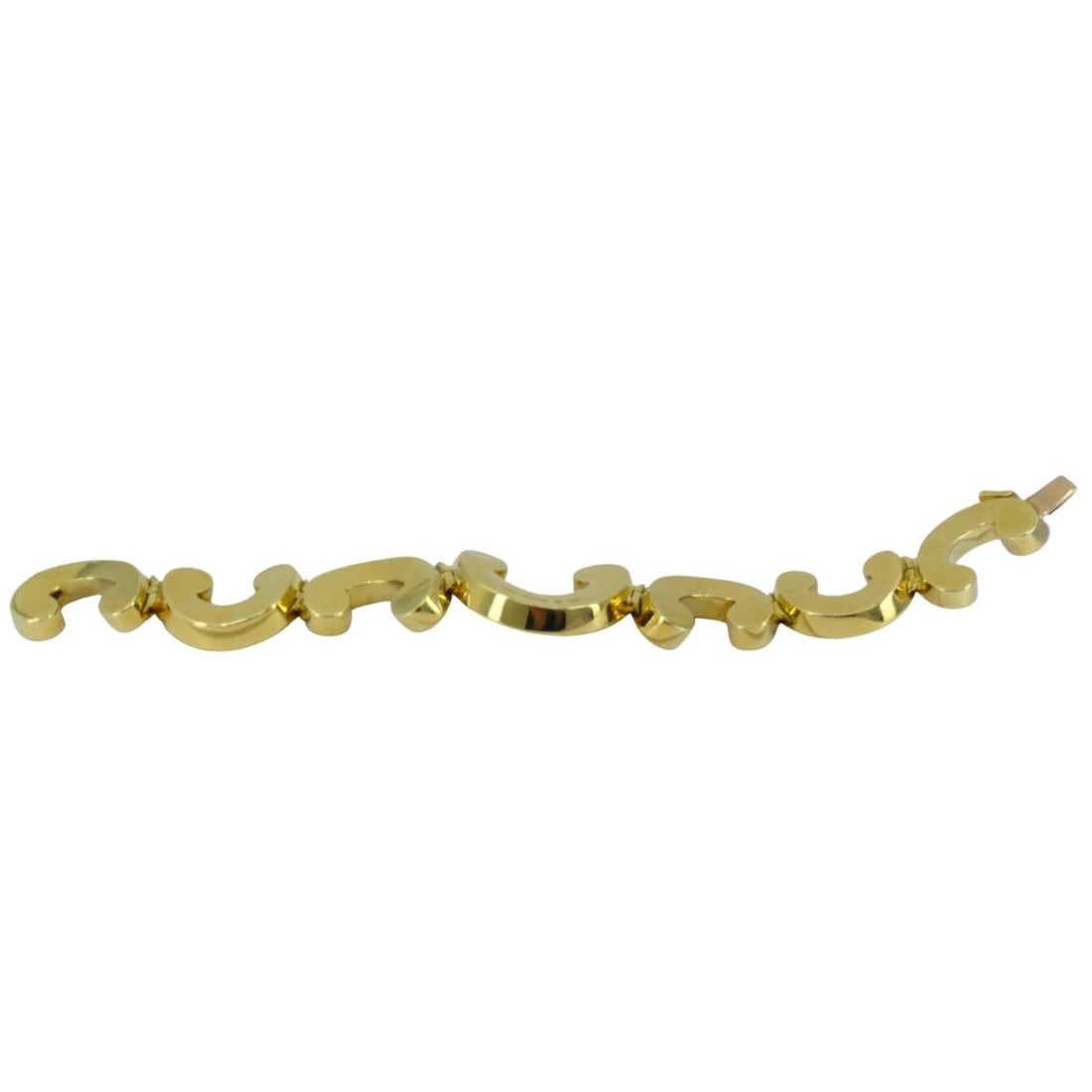 Vintage Angela Cummings 18K Gold and Mother of Pearl Bracelet - 4