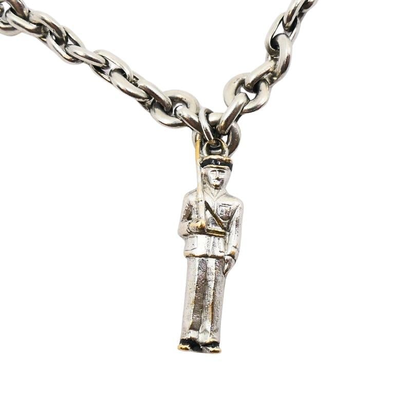 Vintage Platinum Charm Bracelet Diamond Gemstone - 4