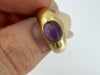 Vintage Tiffany & Co. 18k Gold Cabochon Amethyst Ring - 8