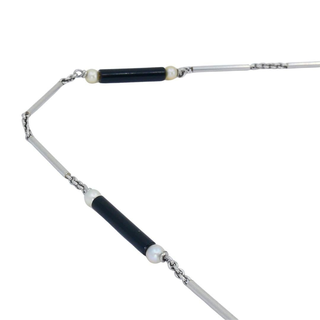 Sagittarius Astrological 14k Gold Platinum Onyx Watch Chain Pendant Necklace - 12