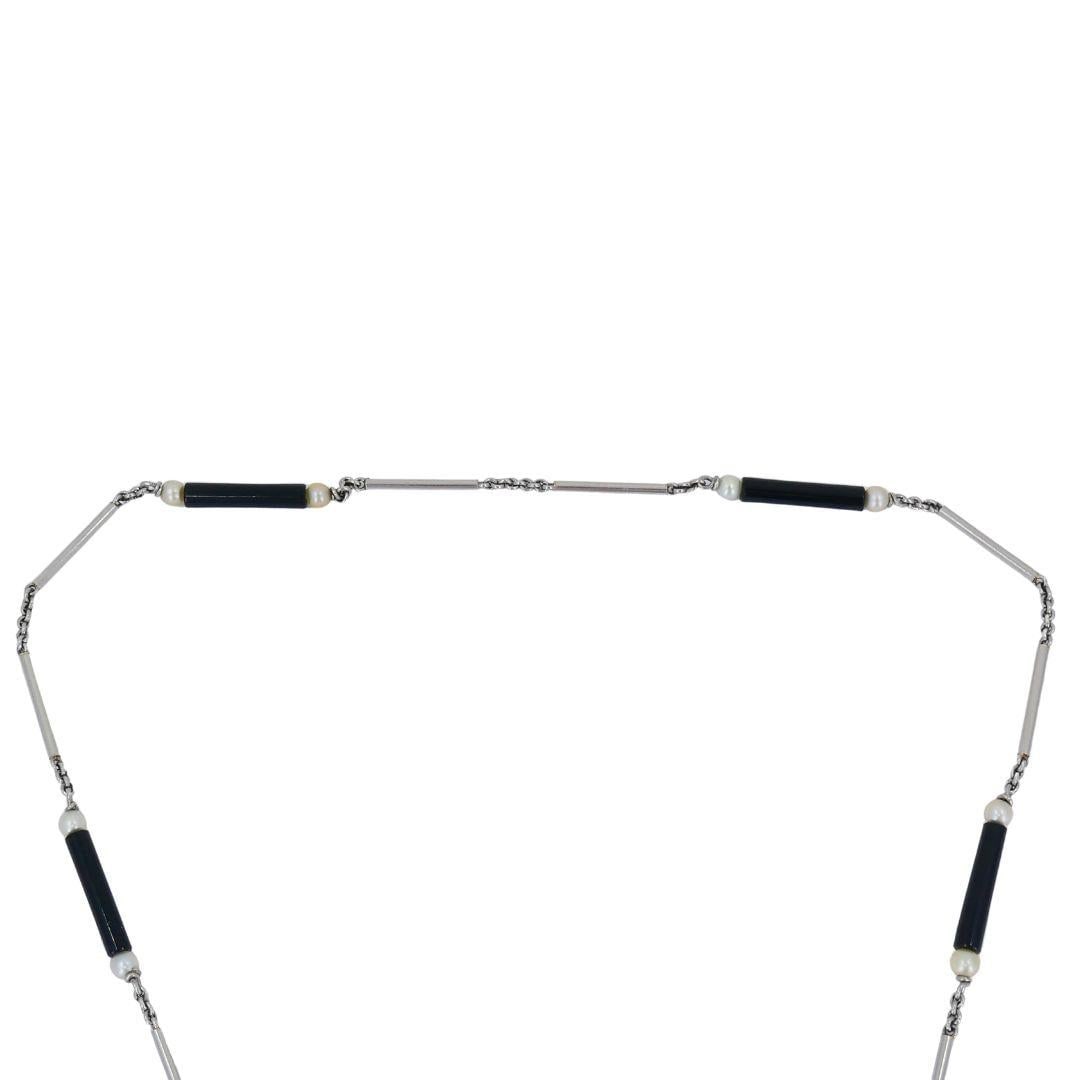 Sagittarius Astrological 14k Gold Platinum Onyx Watch Chain Pendant Necklace - 2