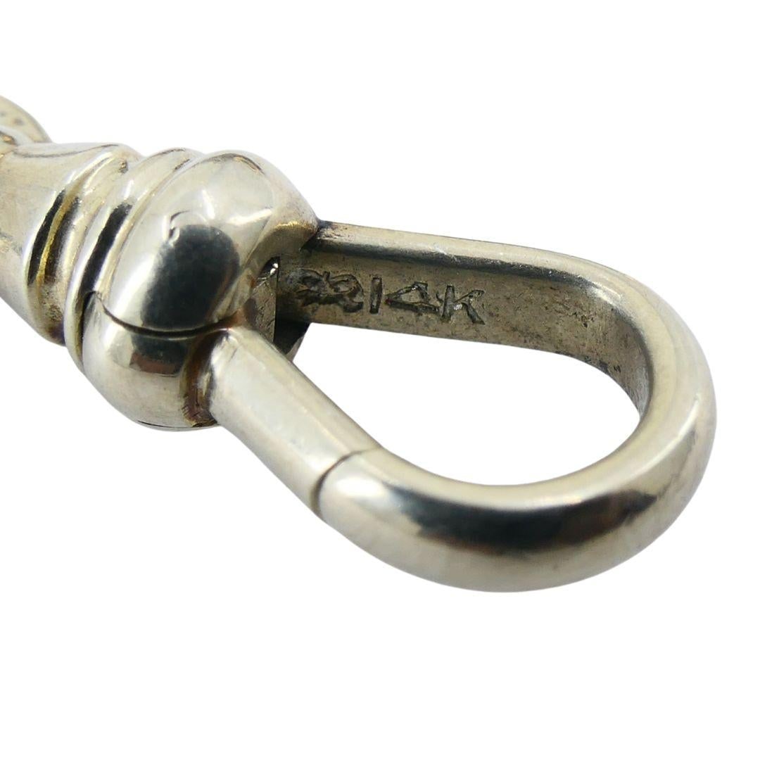 Sagittarius Astrological 14k Gold Platinum Onyx Watch Chain Pendant Necklace - 5