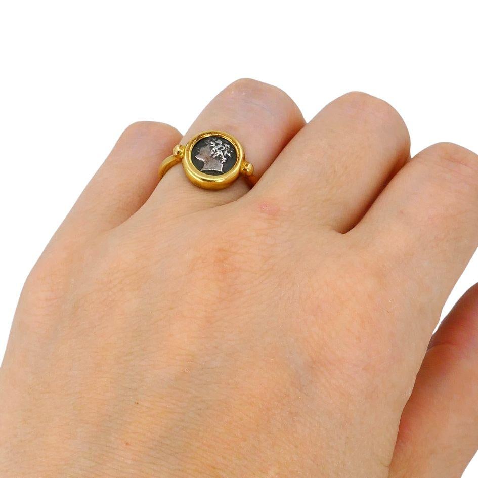Bvlgari 18k Gold Monete Ancient Coin Ring - 9