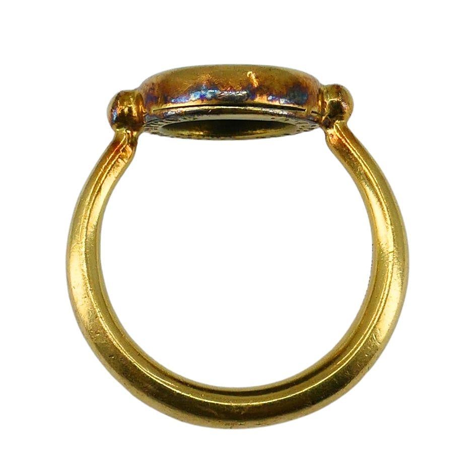 Bvlgari 18k Gold Monete Ancient Coin Ring - 17