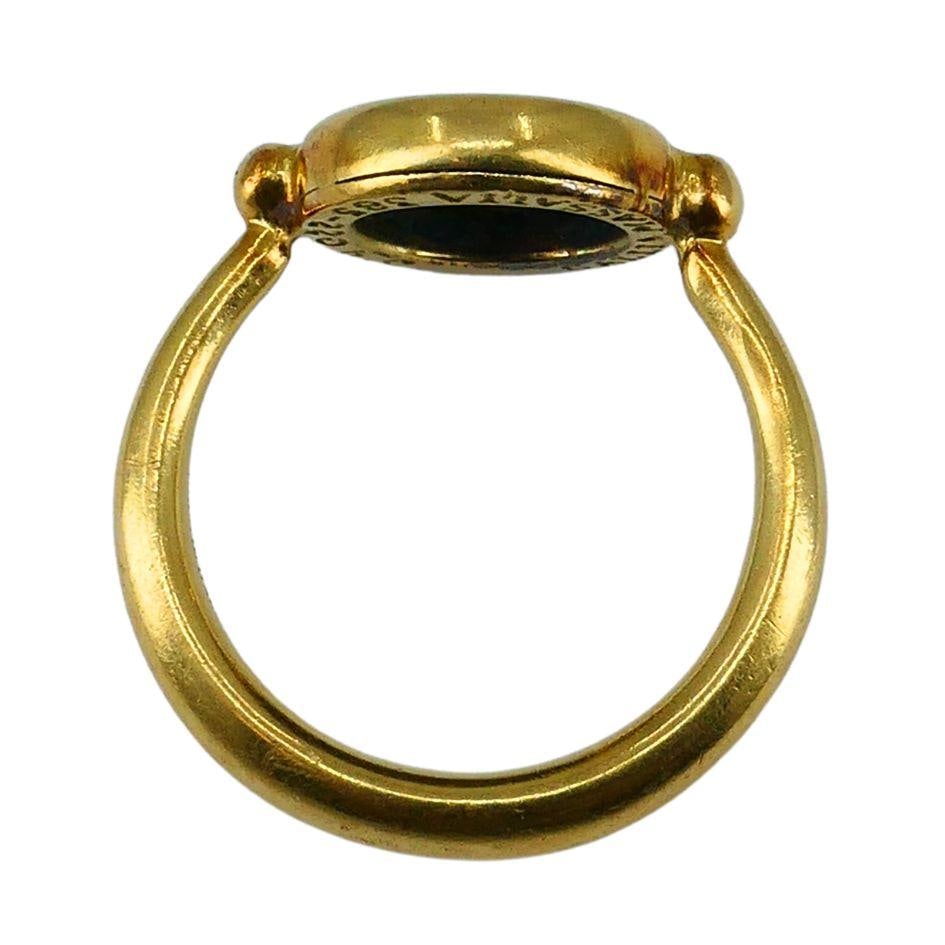Bvlgari 18k Gold Monete Ancient Coin Ring - 18