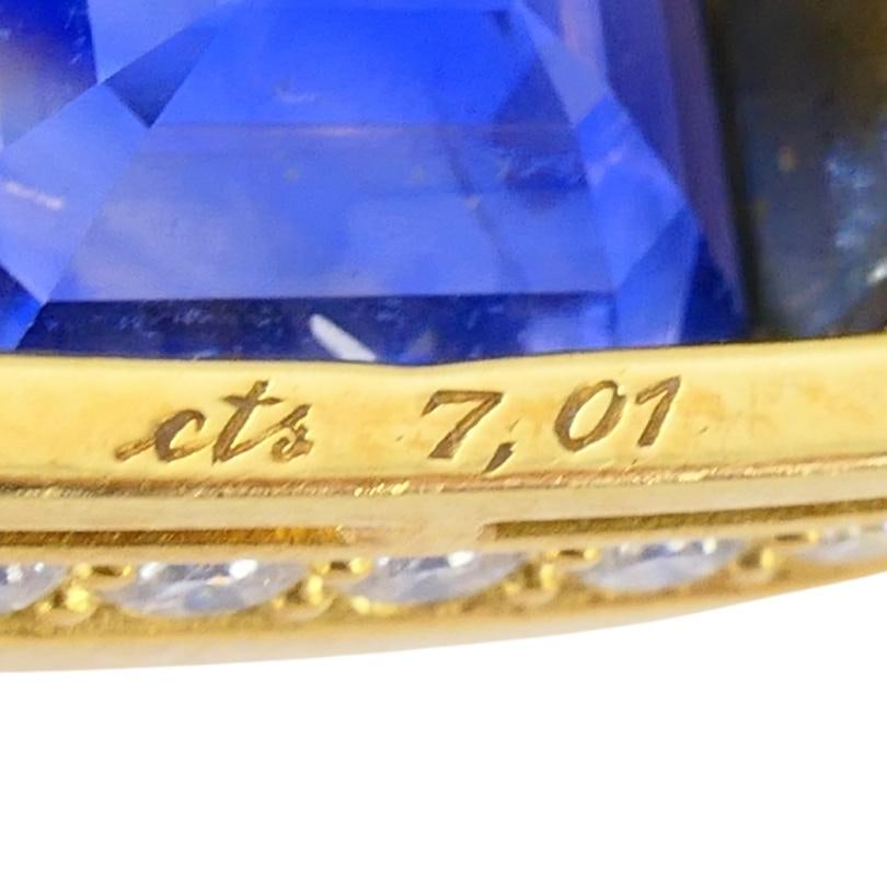 Bvlgari Bulgari 18k Gold Necklace Diamonds Sri Lanka Sapphires No Heat 39.77 Cts - 2