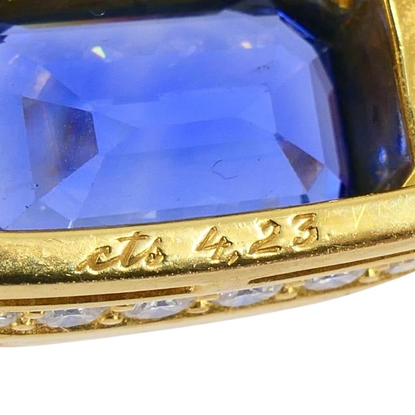 Bvlgari Bulgari 18k Gold Necklace Diamonds Sri Lanka Sapphires No Heat 39.77 Cts - 6