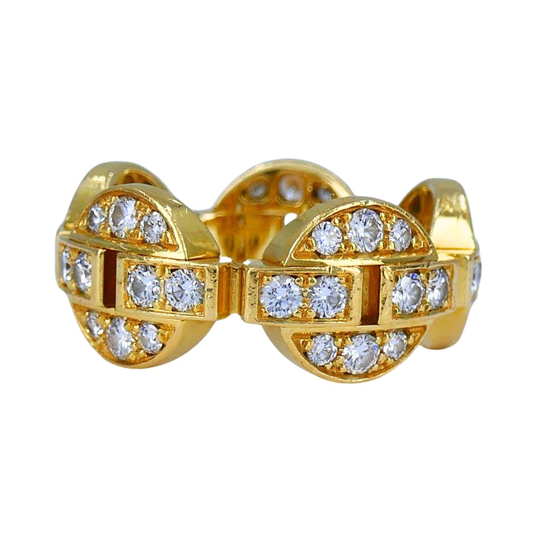 Cartier Himalia 18k Gold Diamond Band Ring - 13