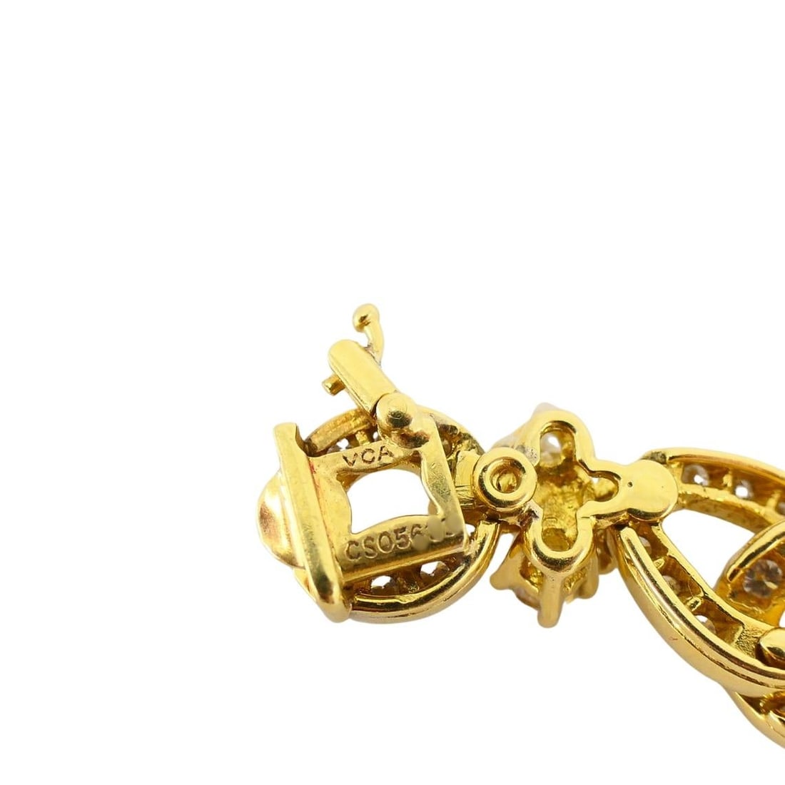 Van Cleef & Arpels 18k Gold Diamond Link Bracelet - 5