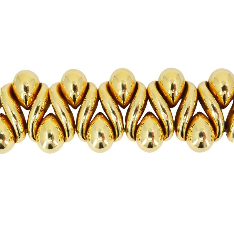 Rene Boivin Vintage Gold Link Bracelet 18k - 11