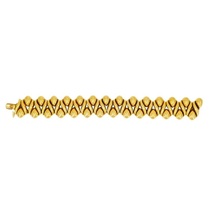 Rene Boivin Vintage Gold Link Bracelet 18k - 15