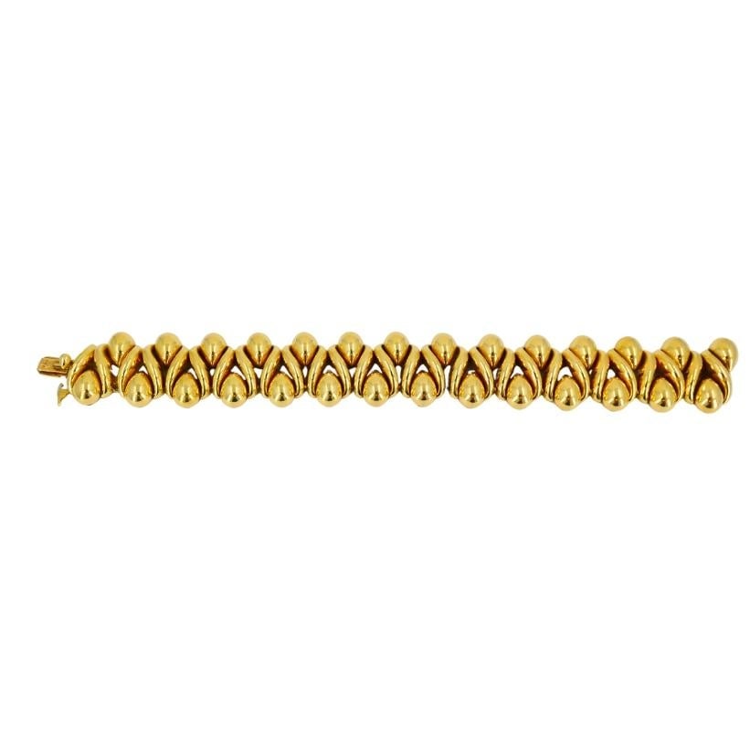 Rene Boivin Vintage Gold Link Bracelet 18k - 5