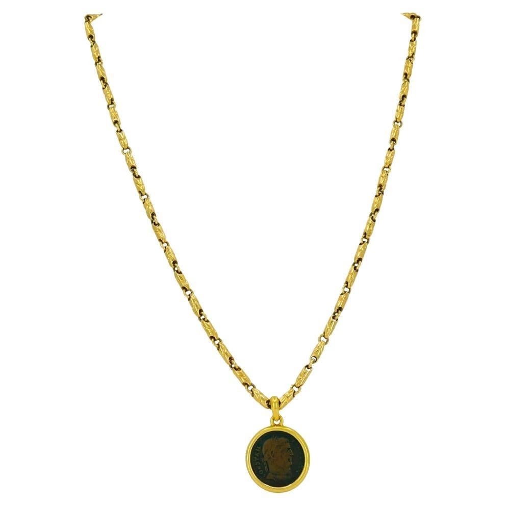 Bvlgari Bulgari Monete Necklace Ancient Roman Coin 18k Gold - 7