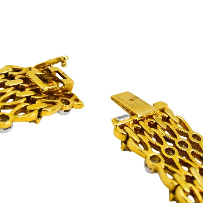 Vintage Tiffany & Co. Collar Necklace Gold Platinum Diamond Estate Jewelry - 4