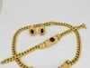 Vintage Bvlgari Bulgari Ruby Diamond Jewelry Set 18k Gold Estate Jewelry - 8