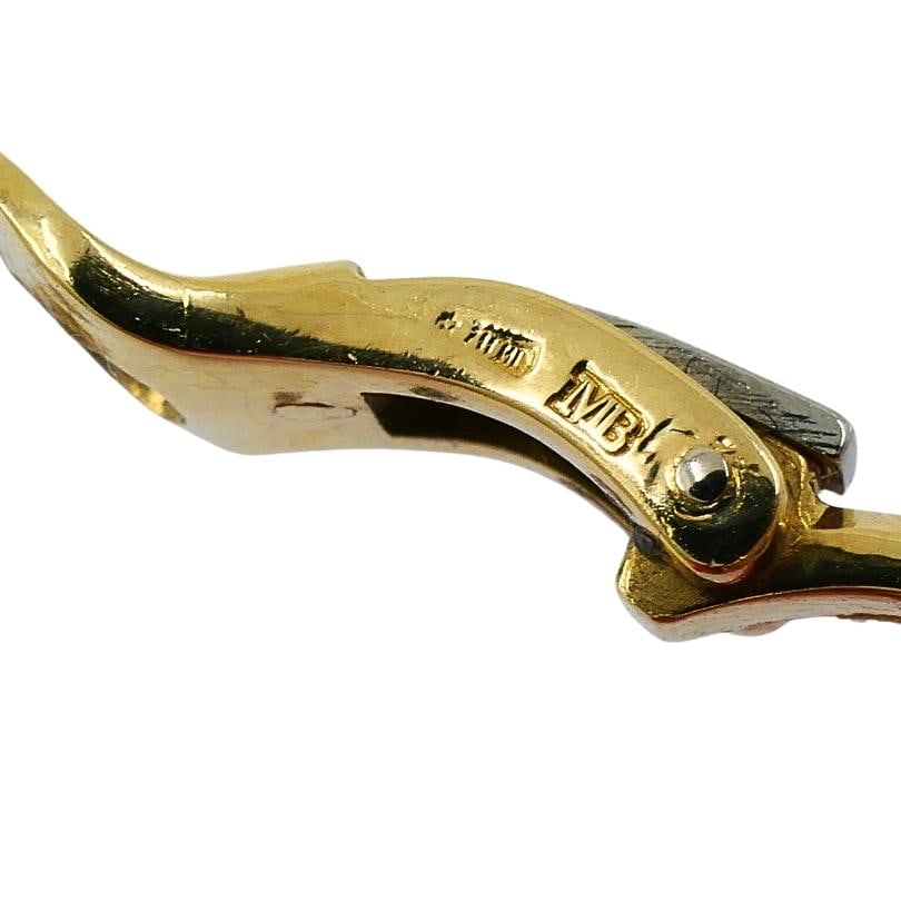 Marina B 18k Gold Topaz Onyx & Diamond Clip-On Earrings - 5