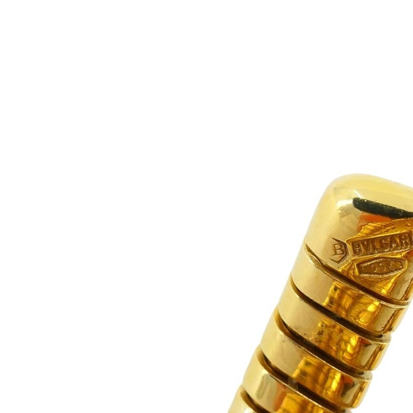 Bvlgari Bulgari Tubogas Gold Watch Oval Rare - 2