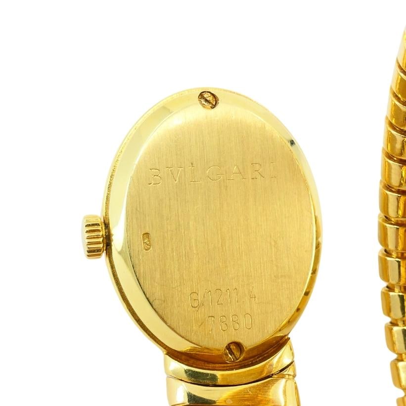 Bvlgari Bulgari Tubogas Gold Watch Oval Rare - 3