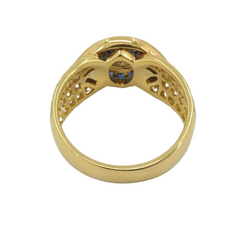 Mauboussin Ring Diamond Sapphire 18k Gold - 12