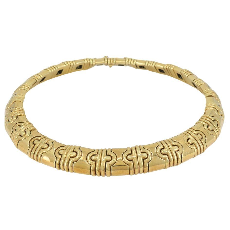 Vintage Bvlgari Bulgari 18k Gold Parentesi Necklace - 10