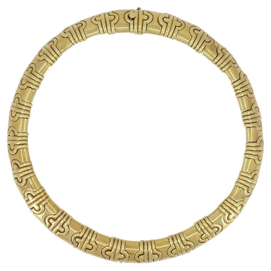 Vintage Bvlgari Bulgari 18k Gold Parentesi Necklace - 18