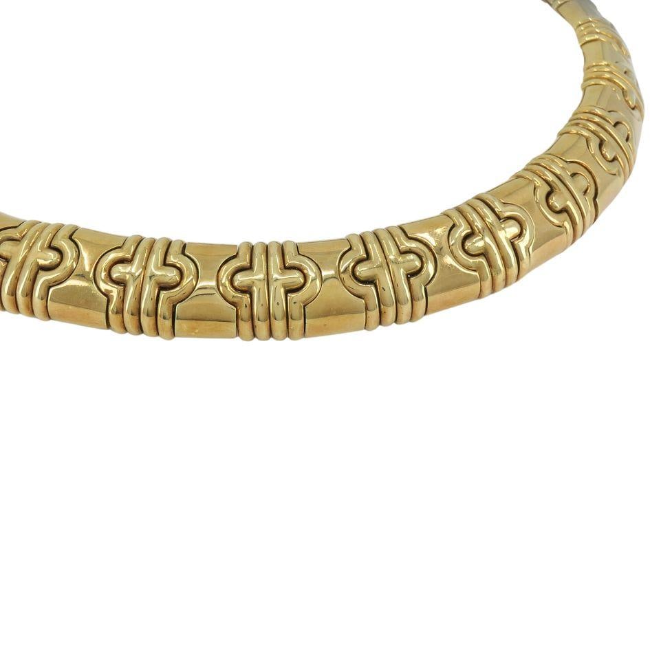 Vintage Bvlgari Bulgari 18k Gold Parentesi Necklace - 6
