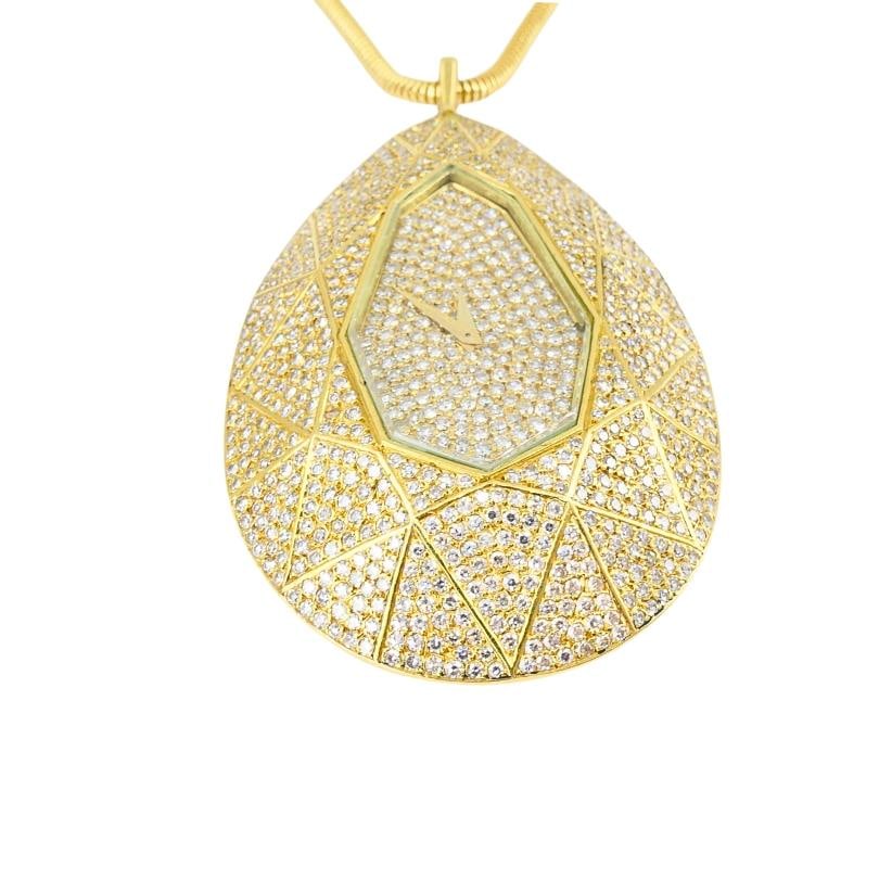 Vacheron Constantin Watch Pendant Diamond 18k Gold Certificate of Authenticity - 9