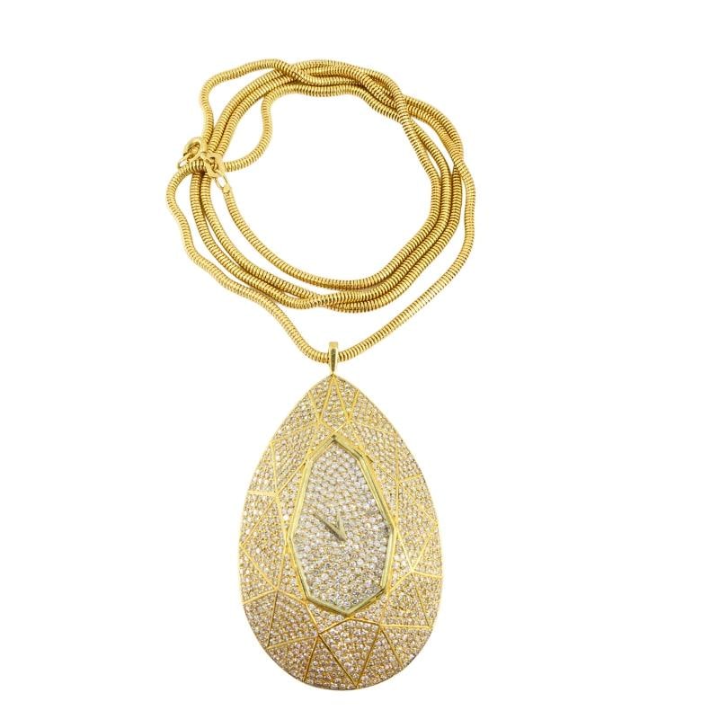 Vacheron Constantin Watch Pendant Diamond 18k Gold Certificate of Authenticity - 16