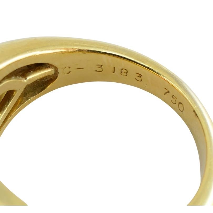 Bvlgari Bulgari Band Ring 18k Gold Cabochon Ruby Diamond AGL Certificate - 4