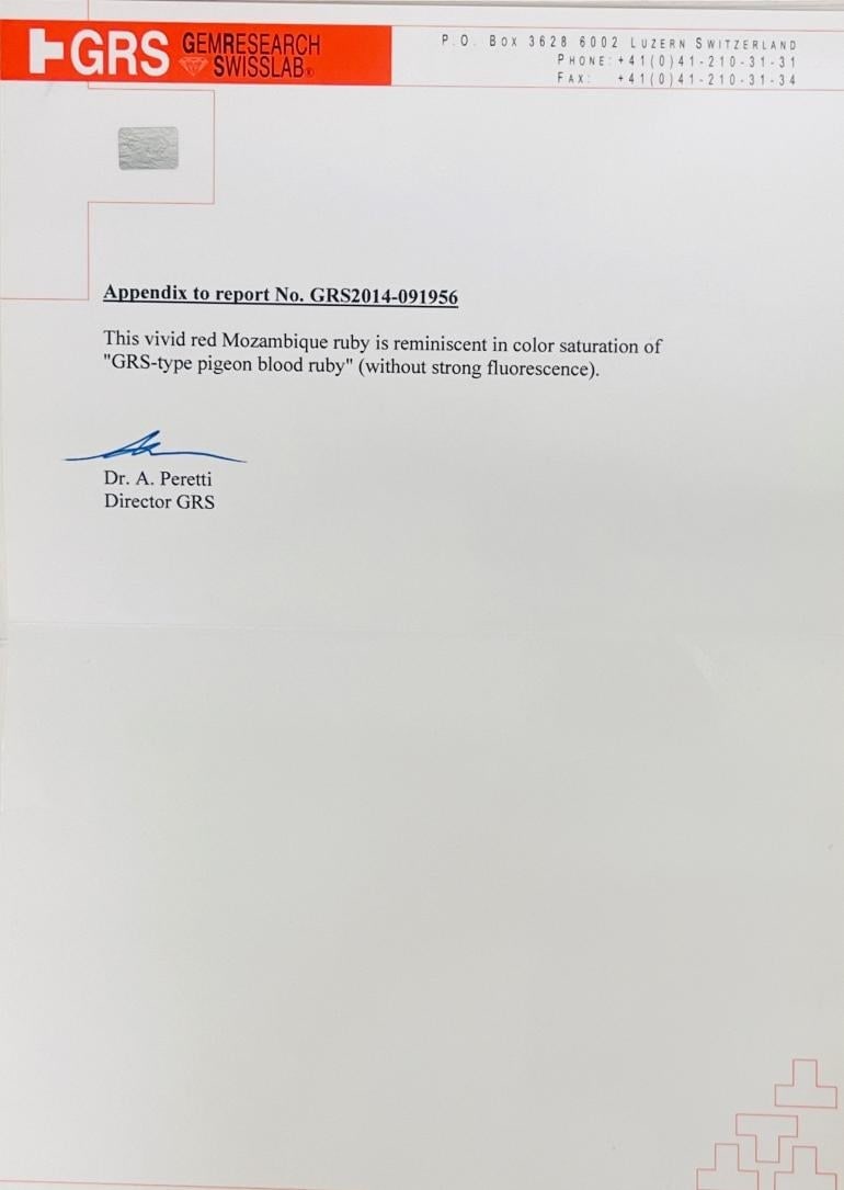 Ruby Earrings Cluster Diamond 18k Gold Mozambique Certified - 6