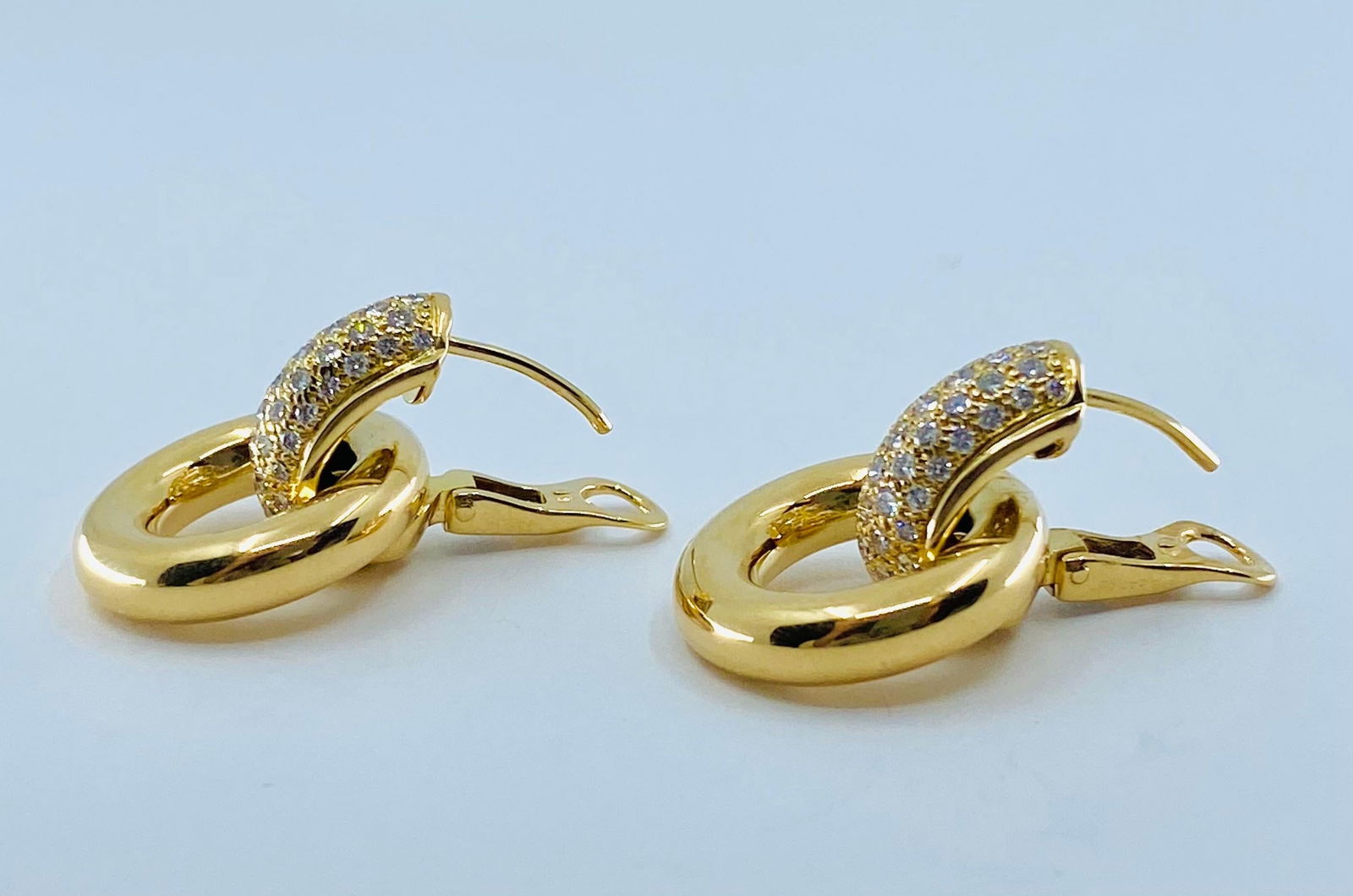 Chaumet Gold Diamond Earrings - 11
