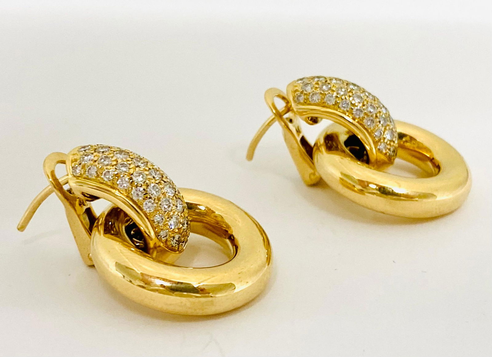 Chaumet Gold Diamond Earrings - 12