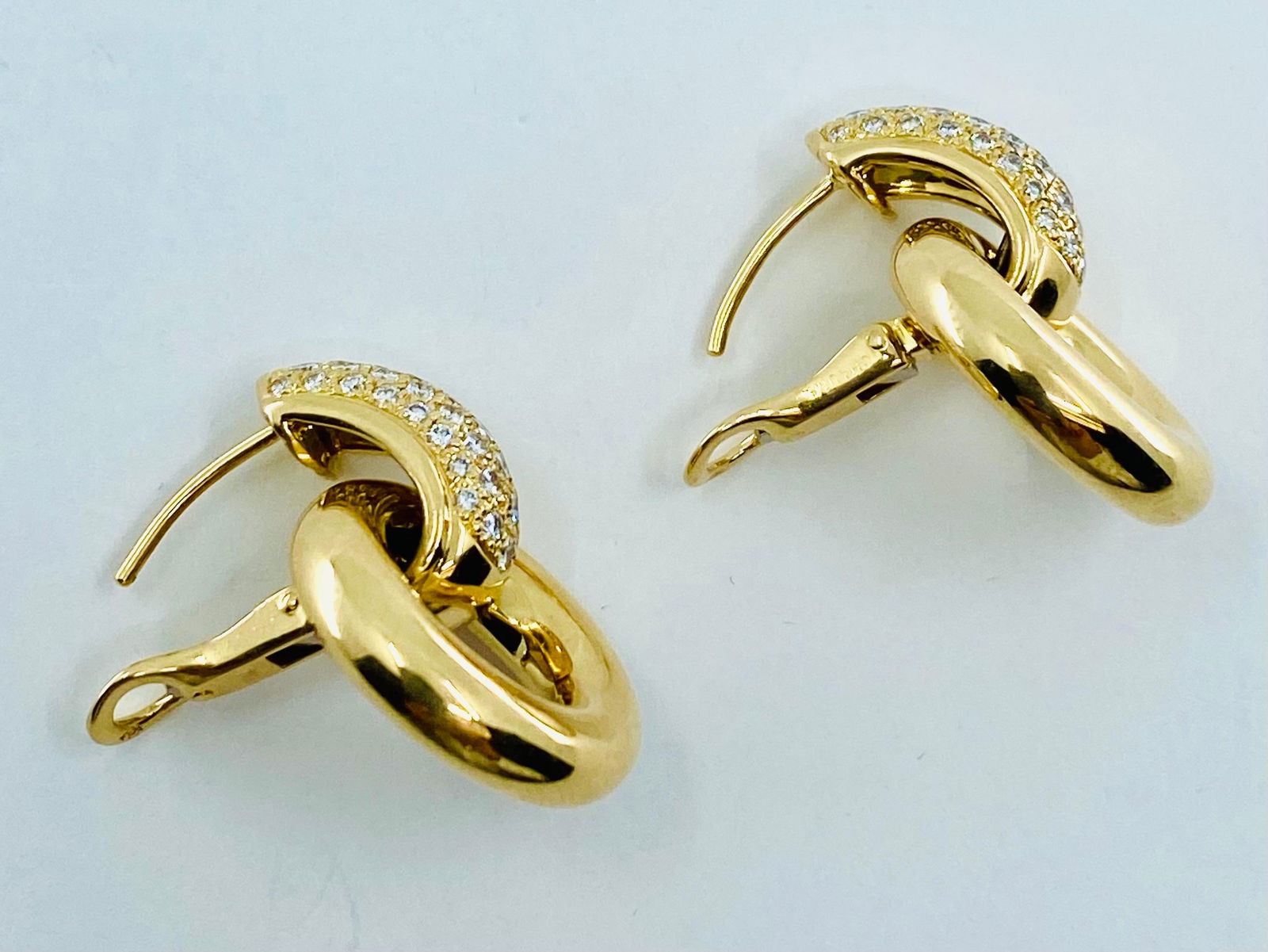 Chaumet Gold Diamond Earrings - 17