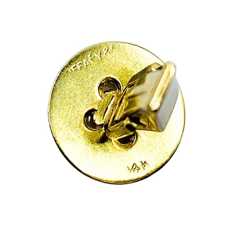 Tiffany & Co. Cufflinks 14k Gold Button - 6