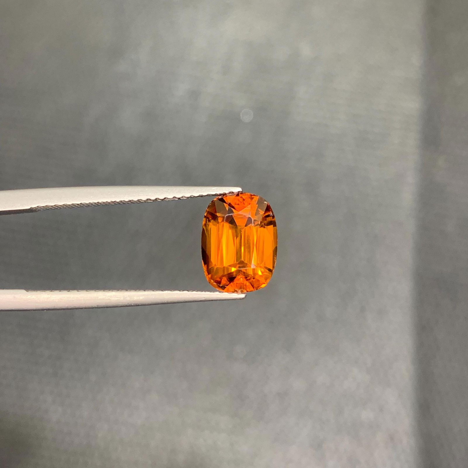 Natural Honey Brown Bastnasite Gemstone: Loupe Clean Cushion Cut, 4.60 Carat - 5