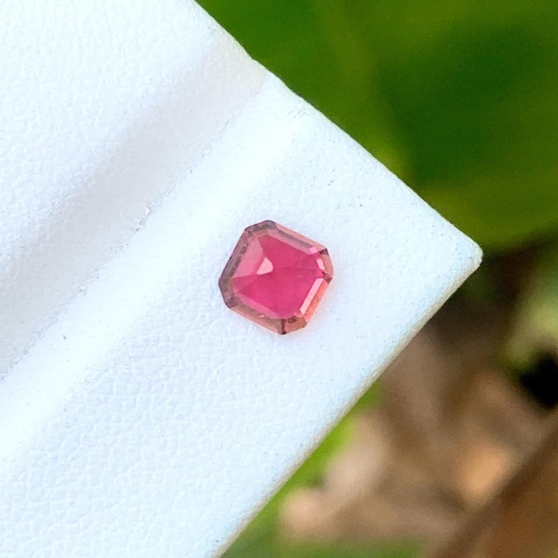 Jewelry Size Hot Pink Tourmaline Gemstone Asscher Cut From Afghanistan - 0.760 Ct - 4