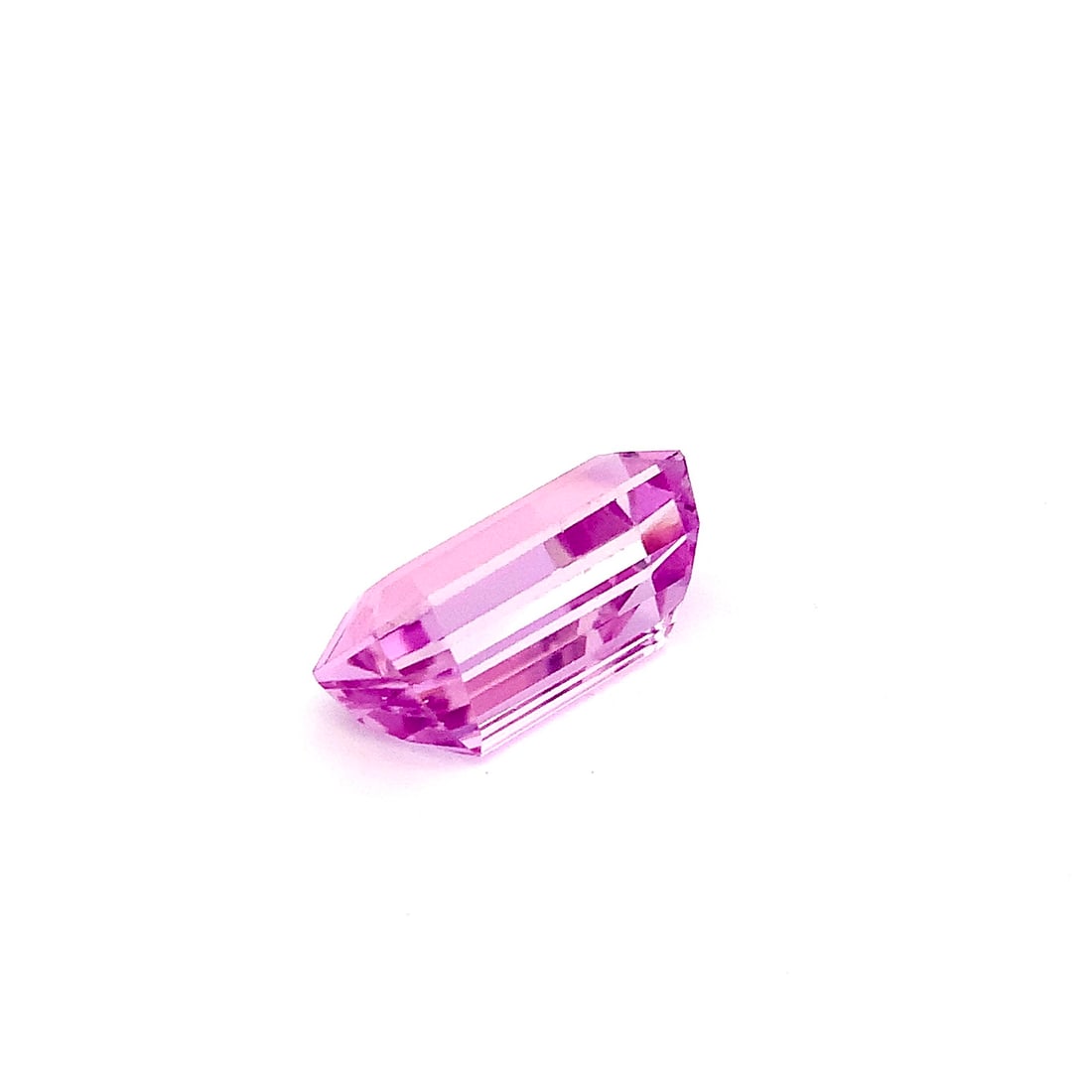 Top Pink Kunzite Emerald Cut Loose Gemstone For Necklace - 29 Carat - 3