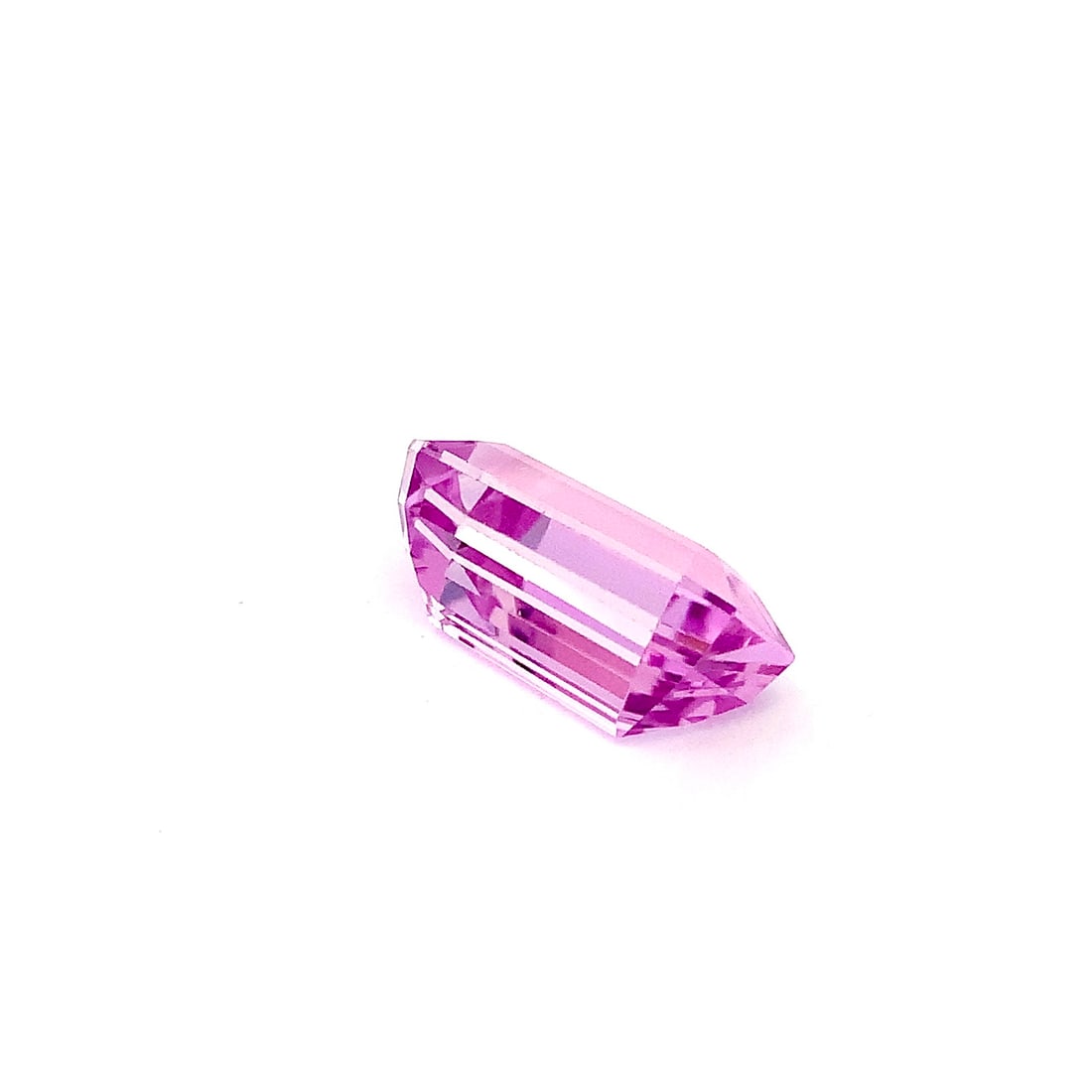 Top Pink Kunzite Emerald Cut Loose Gemstone For Necklace - 29 Carat - 5