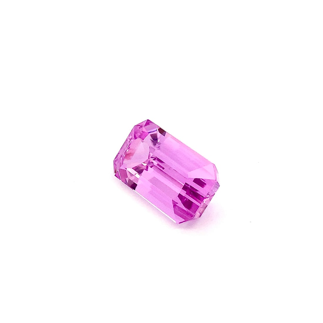 Top Pink Kunzite Emerald Cut Loose Gemstone For Necklace - 29 Carat - 6