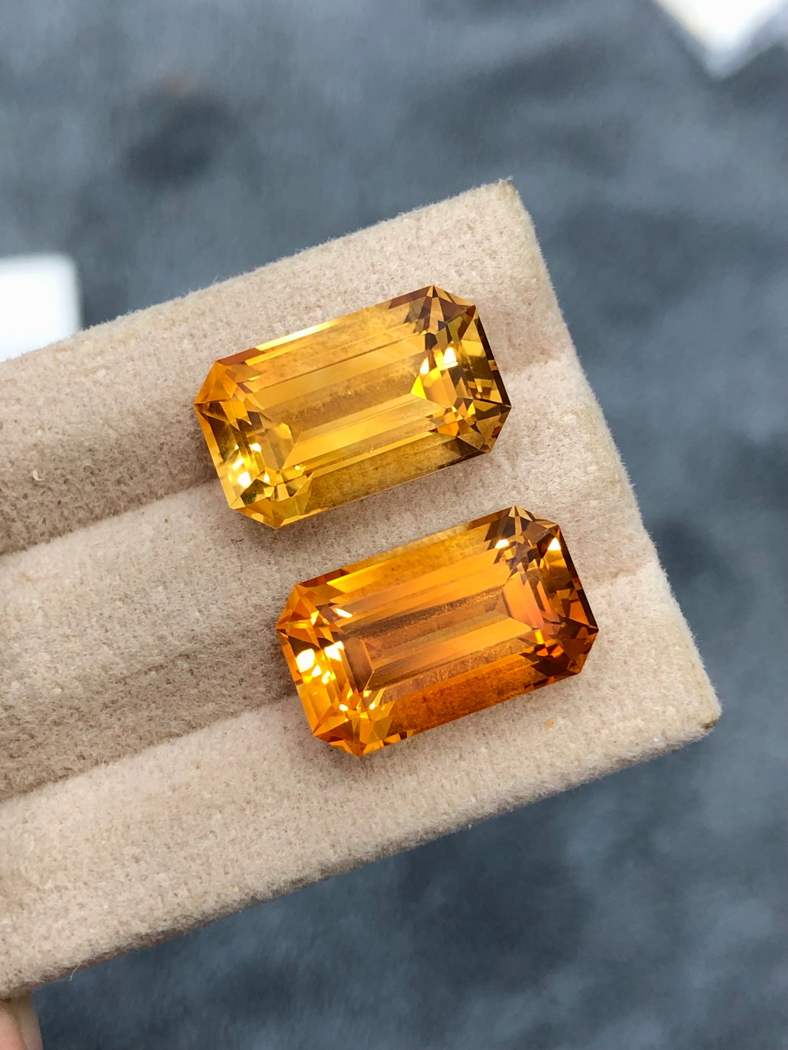 16.505 Carats Madeira Citrine Pair - 5