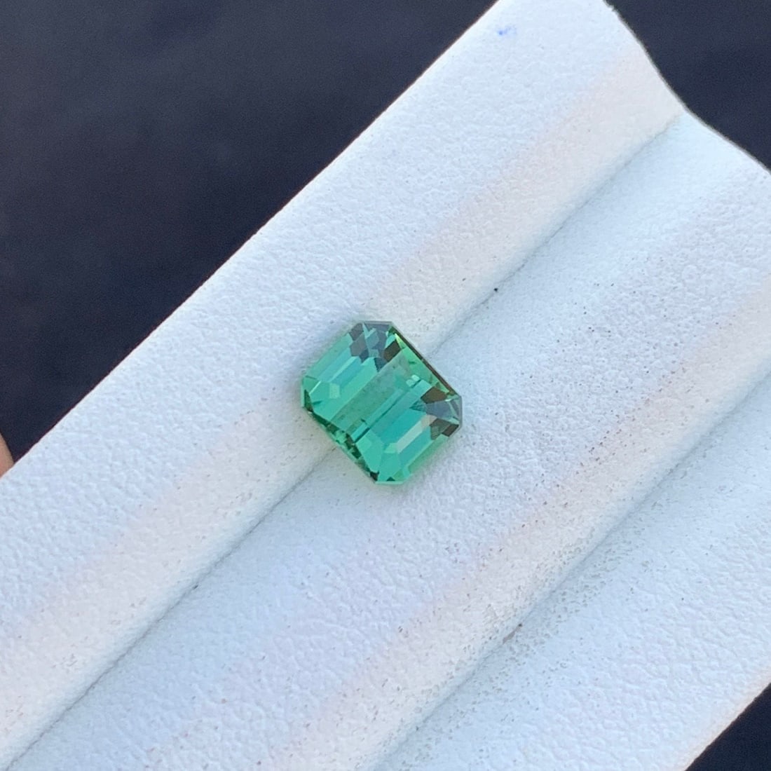 Natural Blue Green Tourmaline Gemstone: Afghani Rectangle Cut, 1.65 Carat: Title:Natural Blue Green Tourmaline Gemstone: Afghani Rectangle Cut, 1.65 Carat Description:Materials: Gemstone: Tourmaline Carat weight: 1.65 Natural Blue Green Tourmaline Loose Gemstone, Jewelry Mak