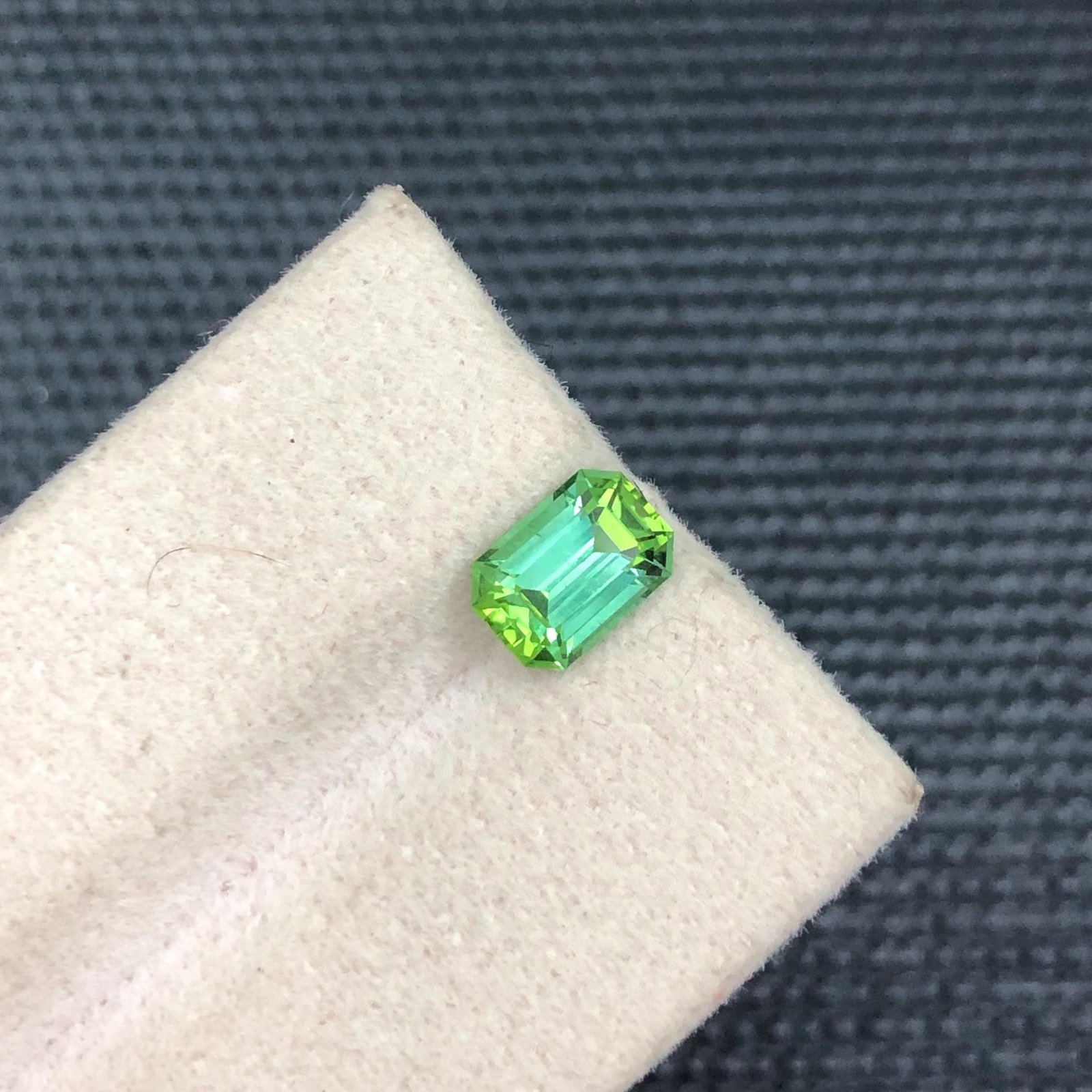Emerald Cut Bluish Green Tourmaline Gemstone: 1.50 Carat Afghan Stone - 4