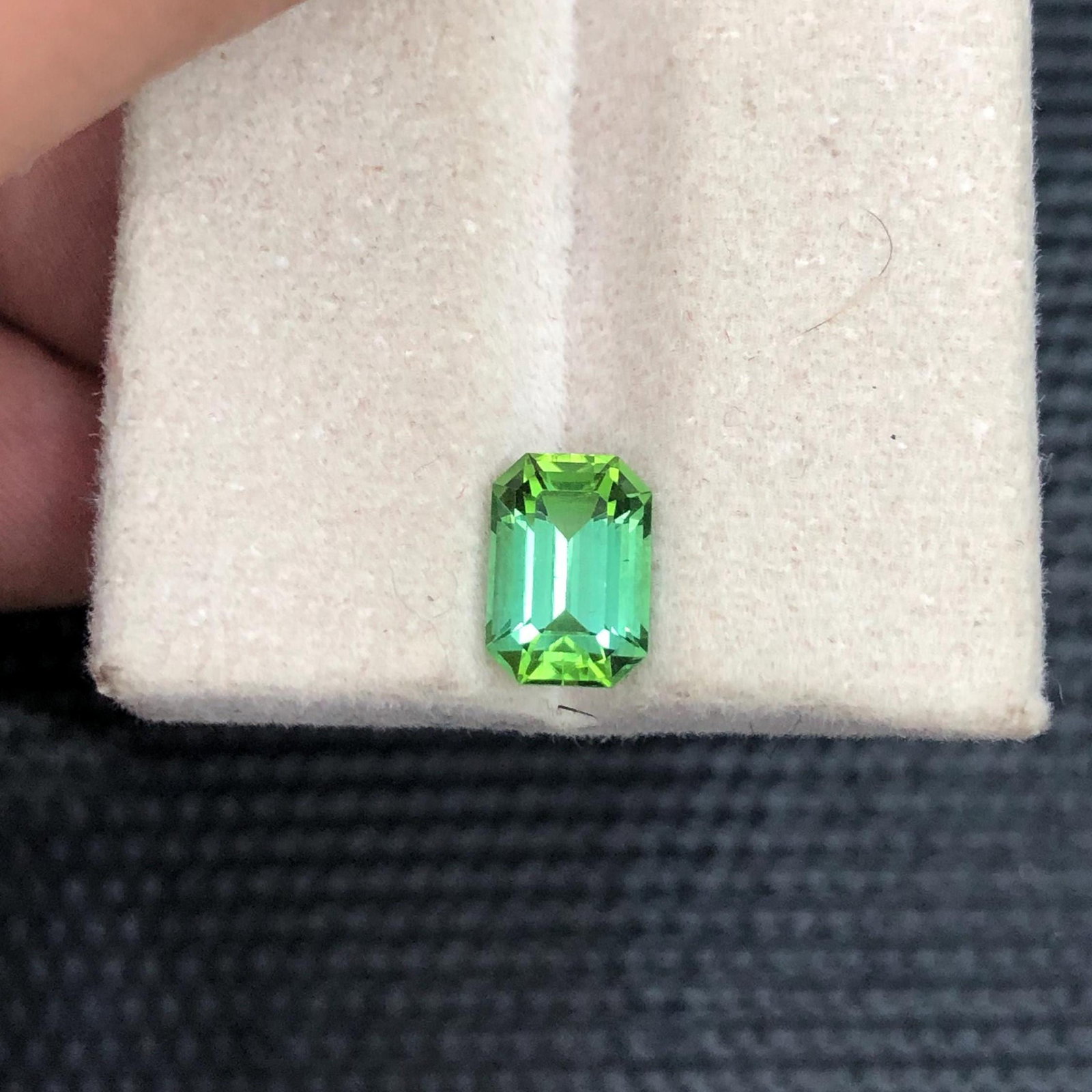 Emerald Cut Bluish Green Tourmaline Gemstone: 1.50 Carat Afghan Stone - 5