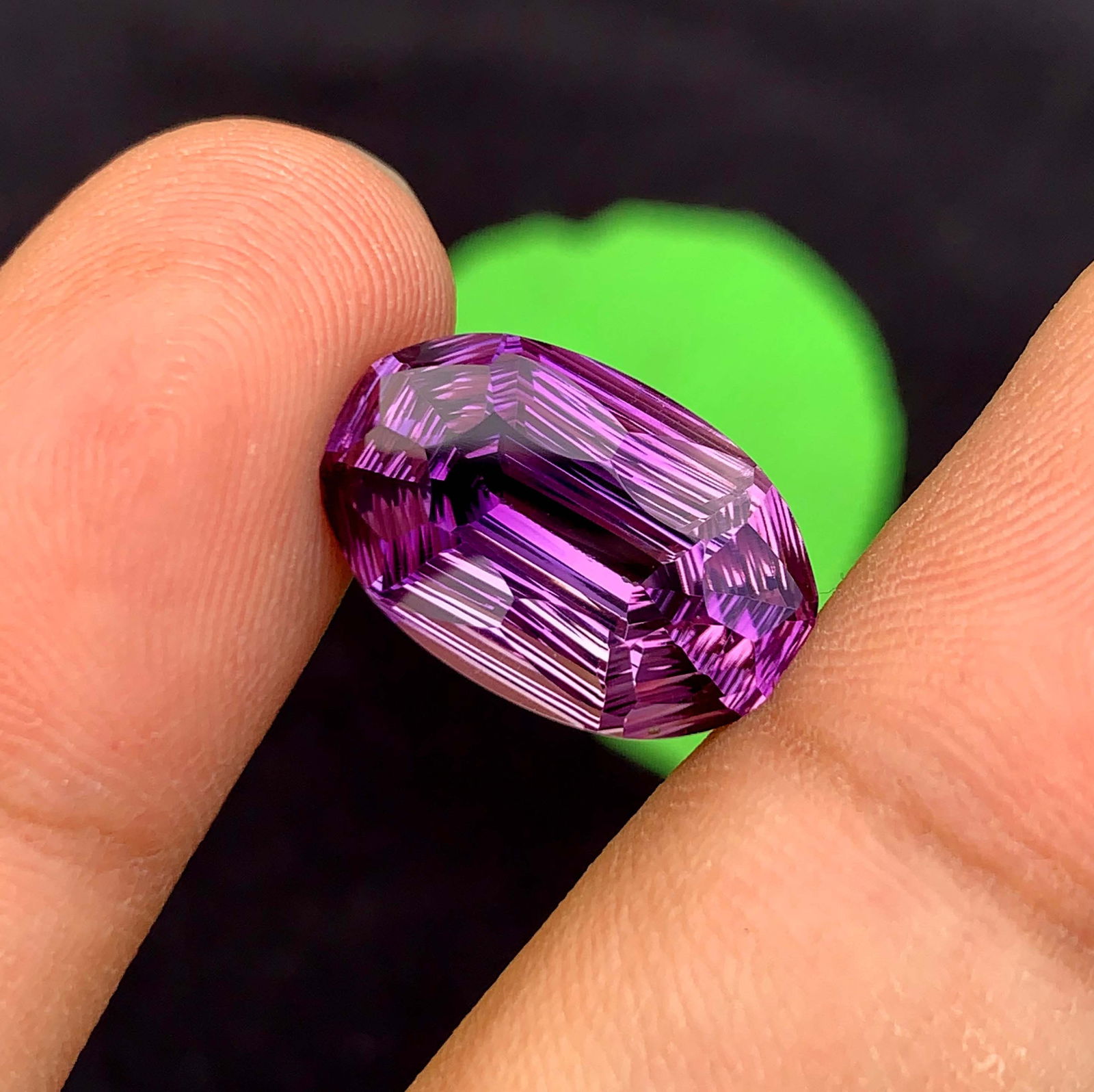 Natural Amethyst Gemstone: Exquisite Fancy Cut, February Birthstone (11.15 Carats) - 2