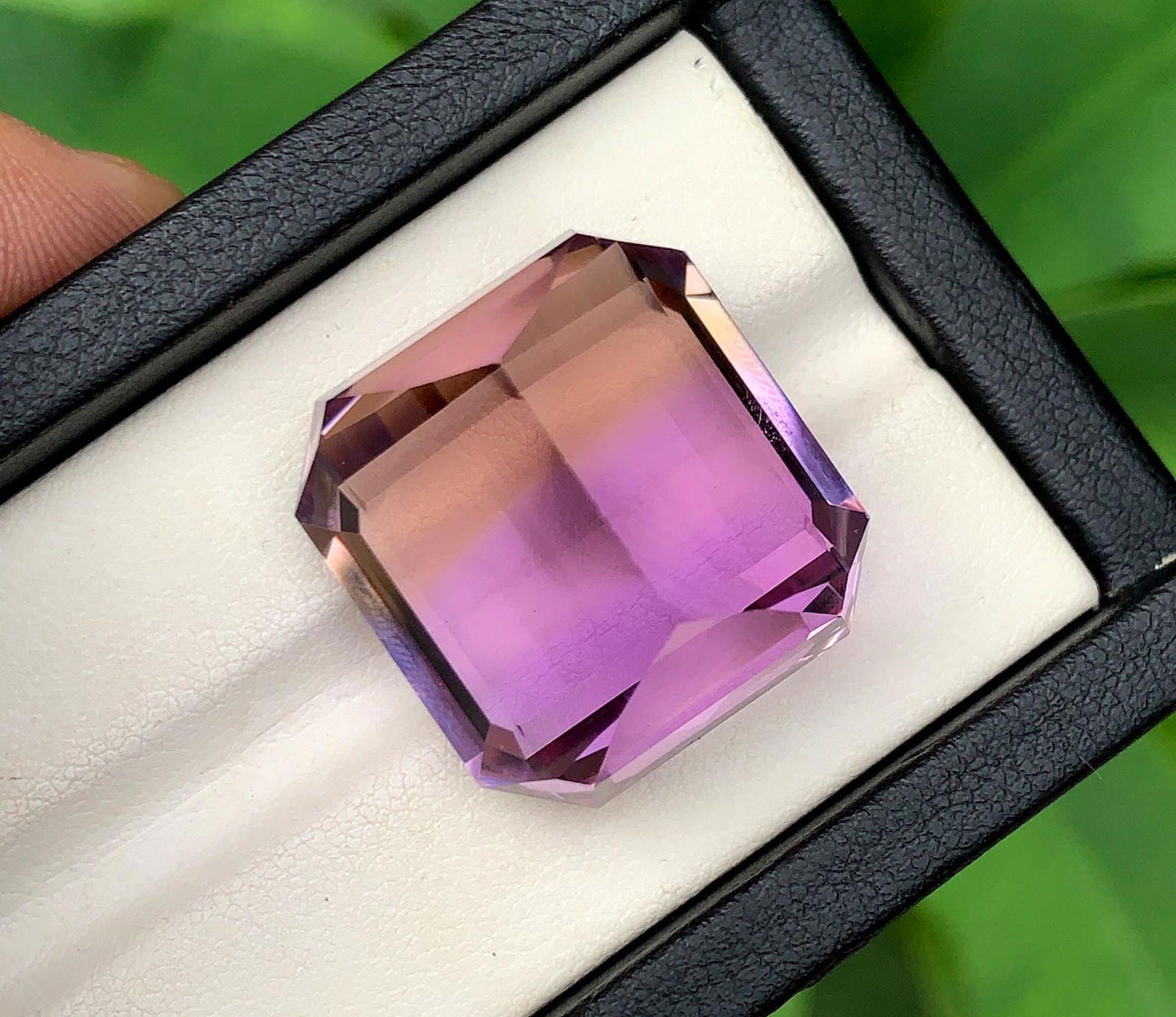 Emerald Cut Ametrine Gemstone: Natural Bolivian February Birthstone (54.52 CT): Title:Emerald Cut Ametrine Gemstone: Natural Bolivian February Birthstone (54.52 CT) Description:Materials: Gemstone: Ametrine Carat weight: 54.52 Natural Ametrine Gemstone, For Jewelry Making , Emera