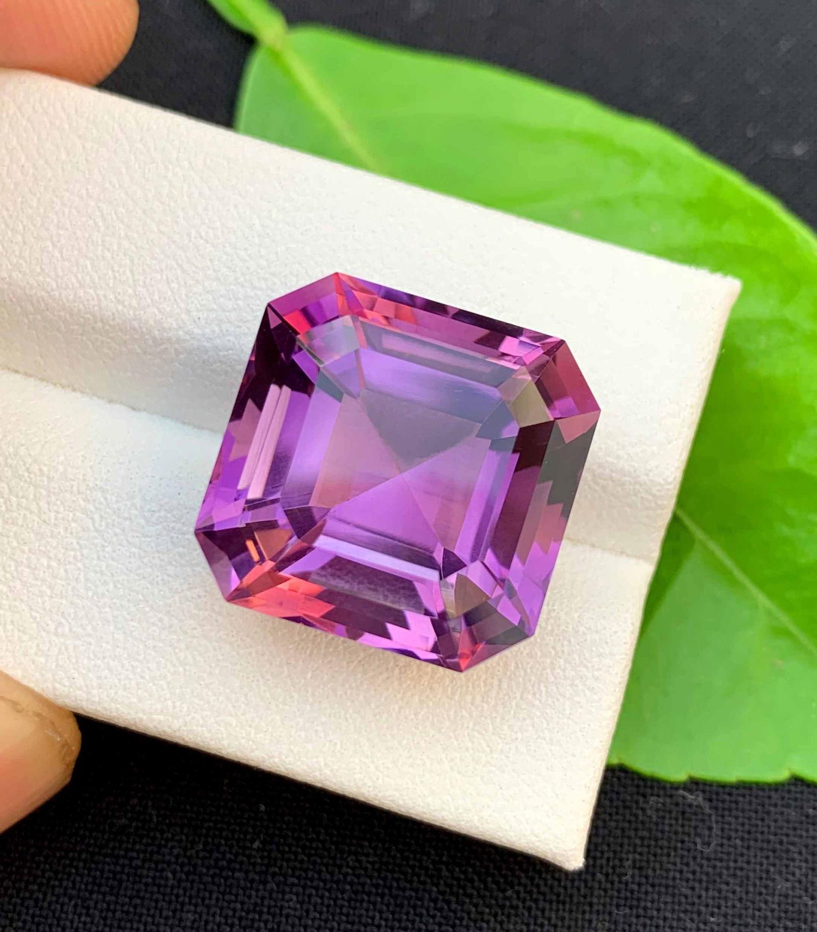 Natural Asscher Cut Amethyst Gemstone: February Birthstone, 24.70 Carats - 7