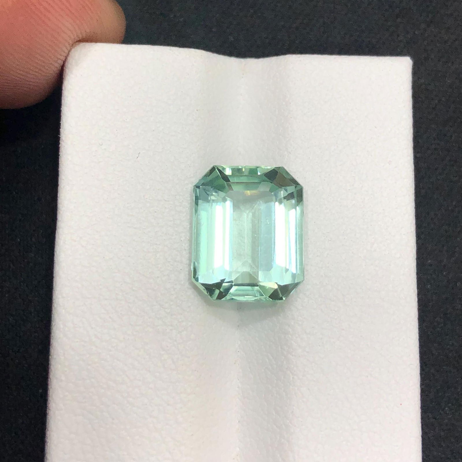 Seafoam Tourmaline Gemstone: Emerald Cut Afghanistan Stone, 5.8 CT: Title:Seafoam Tourmaline Gemstone: Emerald Cut Afghanistan Stone, 5.8 CT Description:Materials: Gemstone: Tourmaline Carat weight: 5.80 Tourmaline Details: • Weight : 5.80 Carat • Dimensio