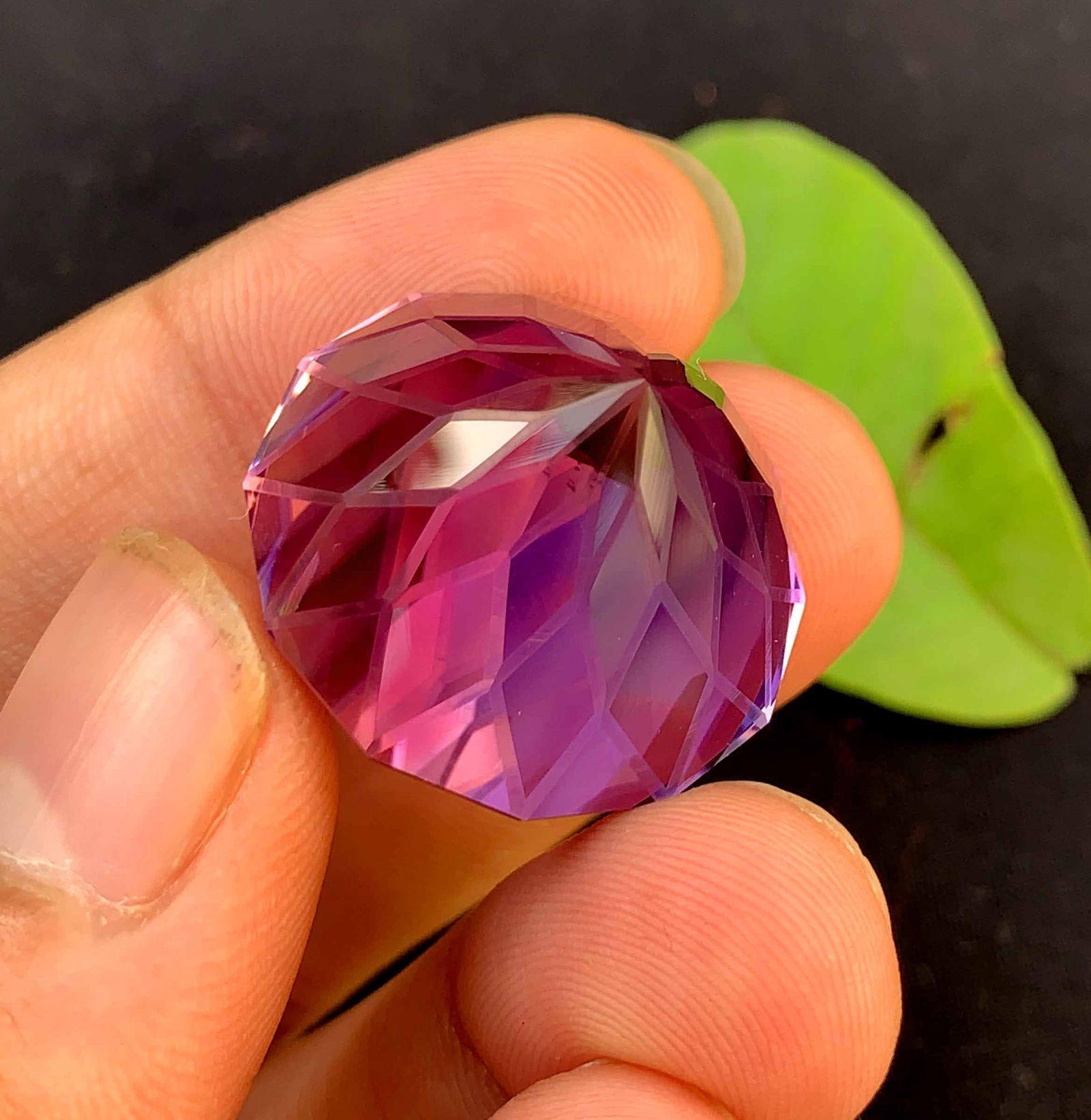 Flower Cut Amethyst Gemstone: 61.25 Carats, February Birthstone - 5