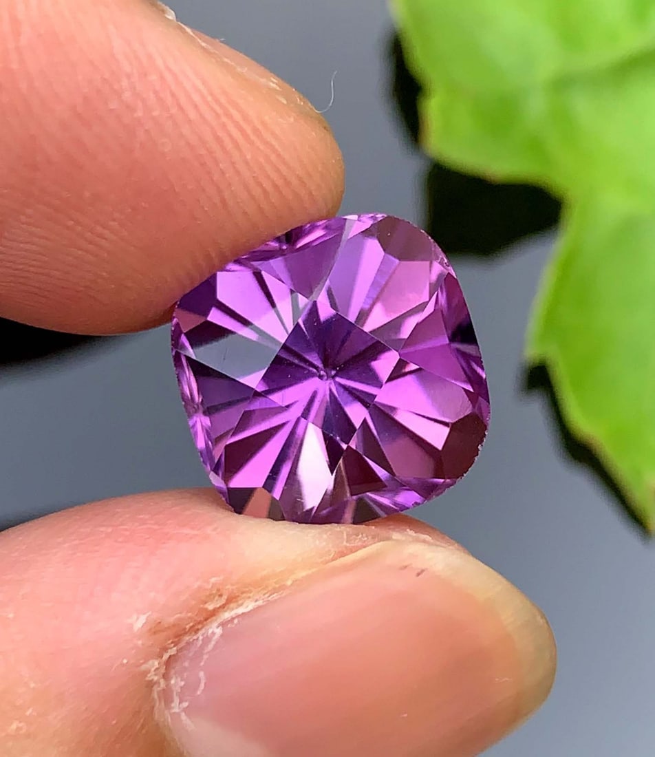 Fancy Cut Amethyst Gemstone: February Birthstone, Jewelry Making (8.10 CTS) - 2
